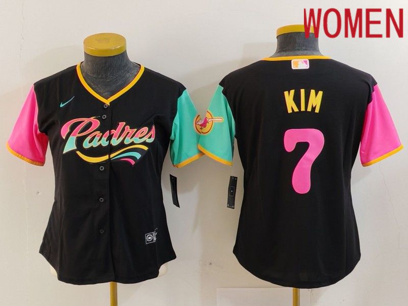 Youth San Diego Padres 7 Kim Black City Edition 2024 Nike MLB Jersey style 14